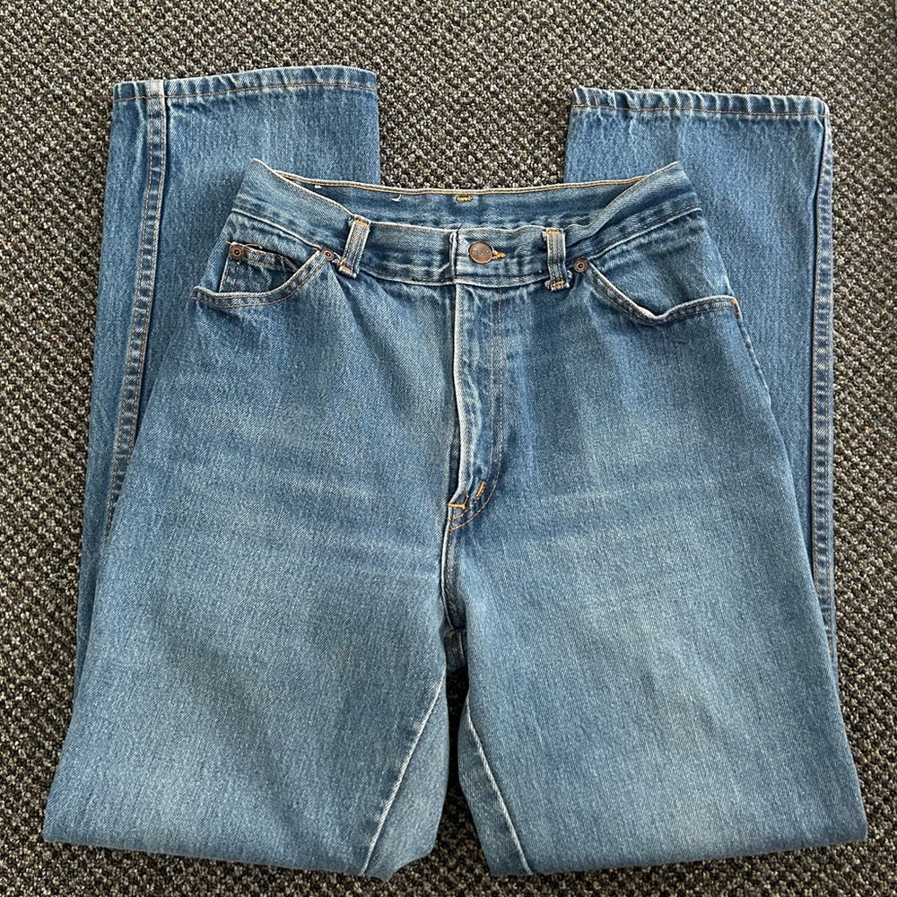 Vintage Chic HIS High Waisted Straight Leg Jeans